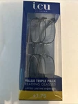 Icu Eyewear Oval Full Rim Plastic Reading Glasses Tortoise/black +1.75 3-PACK. Fixed Price $15.79.