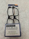 Pack Foster Grant Reading Glasses +2.00 Fashion Doubles Spring Hinges W/case. Fixed Price $11.89.