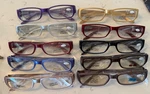 Joy Mangano Set Of 10 Metallic Readers Reading Glasses Strength +1.00 Vintage. Fixed Price $36.69.