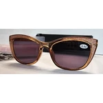 Occi Chiari +3.50 Readers Sunglasses Brown With Glitter Accents Case. Fixed Price $14.95.