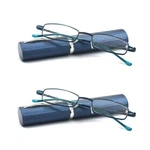 Eye Zoom 2 Pack Slim Compact Light Tube Reading Glasses With Portable Clip Case. Fixed Price $15.99.
