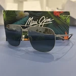 Maui Jim Modern Aviator Sunglasses Satin Titanium Polarized MJ0605S-001. Fixed Price $155.00.