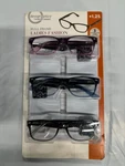 Design Optics By Foster Grant Women's Fashion Full Frame Glasses 3PK+1.25 O/box. Fixed Price $17.12.