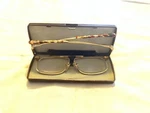 (generic) Kanda Slimfold Reading Gold Frame Eyeglasses With Brown Case. Fixed Price $100.00.