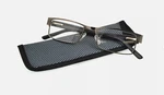 Foster Grant Chip Men's Reading Glasses Gunmetal Rectangular. Fixed Price $15.50.