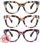 Zxyoo Oversized Reading Glasses 3 Pack Blue Light Blocking Spring Hinge Women. Fixed Price $27.99.