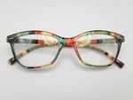 Modfans Womens Cateye Reading Glasses - Multicolor Striped Frame, +2.25 Strength. Fixed Price $16.96.