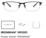 Foster Grant Ironman Reading Glasses IM1001 1.25X. Fixed Price $15.99.