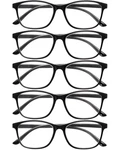 Jolisu 5 Pack Reading Glasses For Women, Lightweight Square Readers .... Fixed Price $24.24.