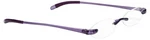Lightweight Purple Rimless Flexible Reading Glasses 1.5 Power With Case. Fixed Price $22.59.
