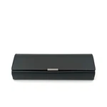 Leather Eyeglass Case Hard Shell Snap Closure Dark Gray Glasses Holder. Fixed Price $46.00.