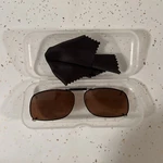 Eyekepper Large Clip On Sunglasses With Spring Draw Bar Polarized Brown Lens New. Fixed Price $12.75.