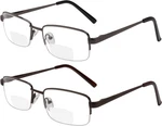 Reading Glasses Set Of 2 Bifocal Half Rim Metal For Quality Spri. Fixed Price $30.99.