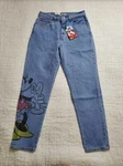 New Women's Levi's X Disney Mickey Minnie Mouse High Rise Boyfriend Jeans. Fixed Price $149.99.