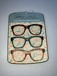 Marilyn Monroe 3 Pk Thick Tortoise, Blue, Pink Readers Glasses +2.50. Fixed Price $24.50.