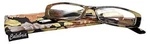 Calabria 746 Tropical Hawaiian Print Reading Glasses W/matching Case Brown +3. Fixed Price $14.95.