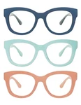 Amomoma 3 Pack Retro Oversized Reading 1.50, C7 BLUE+C8 BROWN+C9 Green. Fixed Price $31.18.