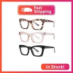 Bullabulling 3 Pack Style Spring Hinge Readers Blue Light Blocking Computer Squa. Fixed Price $27.91.