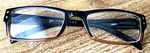 Gammaray Optix Reading Glasses +150 Clear Dark Brown Frame. Fixed Price $14.99.