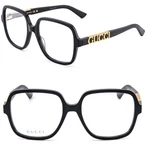 Gucci GG1193O Black Gold Logo Geometric Bold Eyeglass Optical 56MM 001. Fixed Price $269.70.