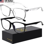 Oilway Blue-light Blocking Glasses Computer 52, A1 Black + Transparent. Fixed Price $14.16.