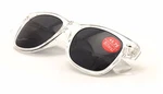 Classic Clear Frame Black Lens Bifocal Outdoor Reading Glasses. Fixed Price $11.95.