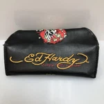 Ed Hardy Black Soft Sunglasses Case Skull Tattoo Floral Snap EHR-201. Fixed Price $16.87.