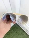 New Ray Ban Outdoorsman RB3029 Gold Brown Gradient Lens Size 62/14. Fixed Price $130.00.