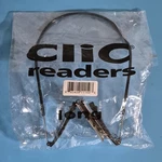 New Package Clic Magnetic Black Reading Glasses Long +1.50 Adjustable Arms. Fixed Price $39.95.