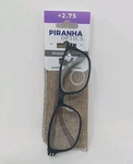 Reading Glasses W/case +2.75 Stylish Black & Brown Frames By Piranha "cheaters". Fixed Price $7.99.