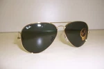 New Ray Ban Sunglasses 3026 L2846 Arista Gold/green Aviator Authentic. Fixed Price $129.99.