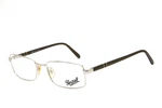 Vintage Persol 2294 Eyeglasses Y2K Rectangle Silver Brown Minimalist Optical Fra. Fixed Price $130.94.