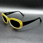 Da Vinci 3903 +1.50 Sun Readers Black & Opaque Amber Handmade Euc. Fixed Price $32.00.