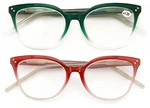 2 Pairs Women Cateye Tone Optical Frame Reading Glasses - Fashion Reader ZT106. Fixed Price $14.95.