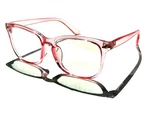 Blue Light Blocking Fashion Readers Computer Gaming Glasses Clear Pink Blush 0.0. Fixed Price $9.88.