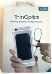 New Thinoptics Headline +1.50 Clear Frame Reading Glasses W/ Universal Pod Case. Fixed Price $17.95.