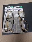 (2) Foster Grant Coloread Reading Glasses, Kinsey, Black & Tan +1.75. Fixed Price $17.99.