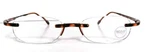 Scojo Gels Original Reading Glasses Tortoise Rimless Lightweight Unisex 2.25. Fixed Price $35.99.