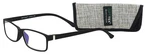 Optitek Rectangular Blue Light Reading Glasses, Black, 1.25. Fixed Price $60.54.