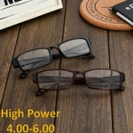 Clear Reading Glasses +400 +450 +500 +550 +600 Strength Extra High Power Us Free. Fixed Price $19.99.