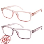 Feivsn Reading Glasses Women Tr Rectangular Frame Pink Purple 6.00. Fixed Price $34.99.