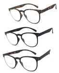 Inner Bifocal Reading Glasses Retro Round Keyhole Style Silver Rivet. Fixed Price $13.95.