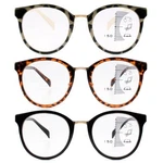 3 Pack Progressive Reading Glasses For Women Round Frame Multifocal Readers. Fixed Price $27.13.