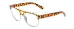 Coyote Elixir Designer Reading Glasses Tortoise Havana Clear Fade Square 52MM. Fixed Price $59.95.