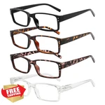 Wenlcck Rectangle Reading Glasses Women Spring Hinge Clear Lens. Fixed Price $27.99.