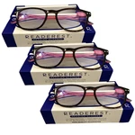 3 Pack Readerest Blue Light Blocking Reading Glasses Wicked Raven Pink 0.00. Fixed Price $24.29.