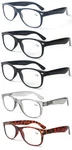5 Pairs Classic Comfortable Reading Glasses Women - Clear Lens Spring Hinge. Fixed Price $15.95.