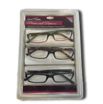 3 Pack Perfect Vision Prints & Patterns Blk/tor/grn Reading Glasses +1.25 New!. Fixed Price $11.99.