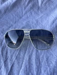 Invicta Sunglasses Aviator White Metal Frame IEW007-06 62011 Made Italy. Fixed Price $58.00.