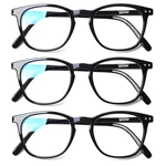 Henotin 3 Pack Blue Light Blocking Reading Glasses,spring Hinge Computer Readers. Fixed Price $12.86.